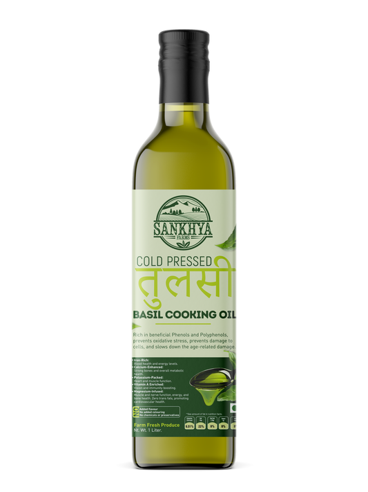 Tulsi/Basil Cold Pressed Cooking Oil